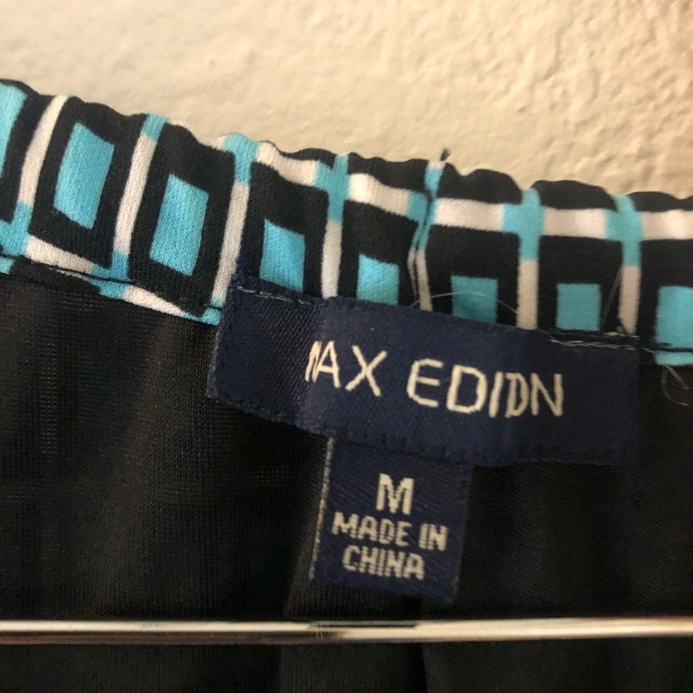 Max Edition Patterned Border Print Halter Dress M - image 6